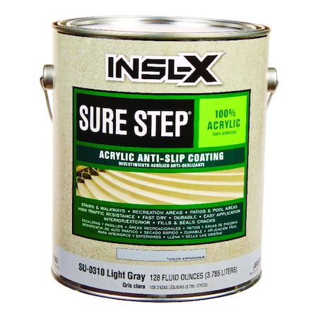 Insl-X By Benjamin Moore Insl-X Sure Step Flat Light Gray Oil-Based Anti-slip Coating 1 gal SU0310092-01